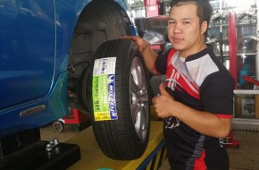 #Honda jazz Hybrid โฉมปี 2014 เปลี่ยนยาง Michelin Energy XM 1 175/65R15
