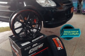 #Toyota #Vios เปลี่ยนล้อแม็ก Cosmis-Racing ขนาด 17″×7″ พร้อมยางMaxxis-iPRO 205/45ZR17 เต็มซุ้ม ลงตัว ในราคาสบายๆ